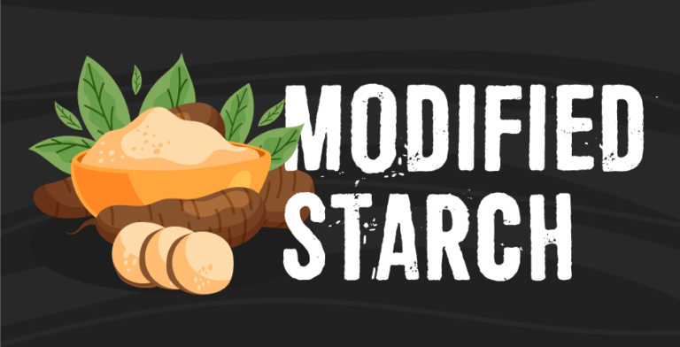 Modified starch in food with Tapioca starch illustration