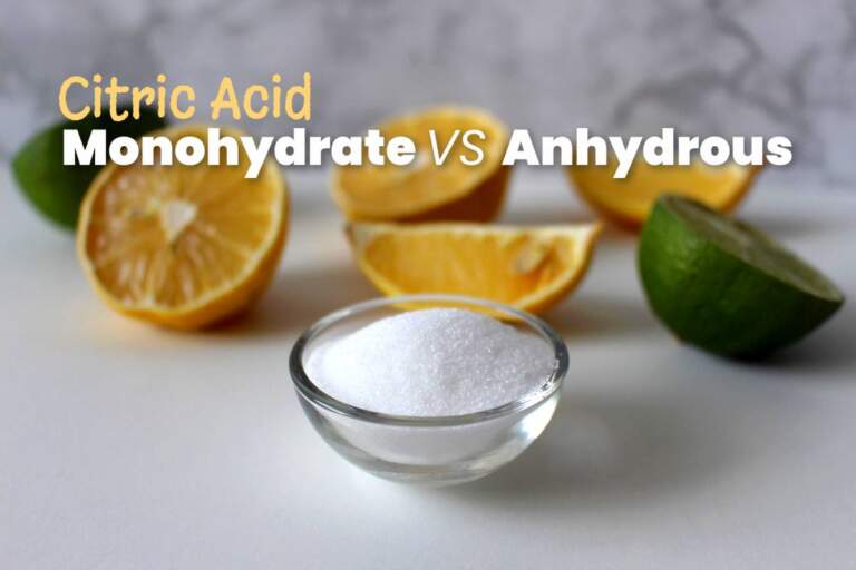 Citric Acid Monohydrate & Anhydrous difference