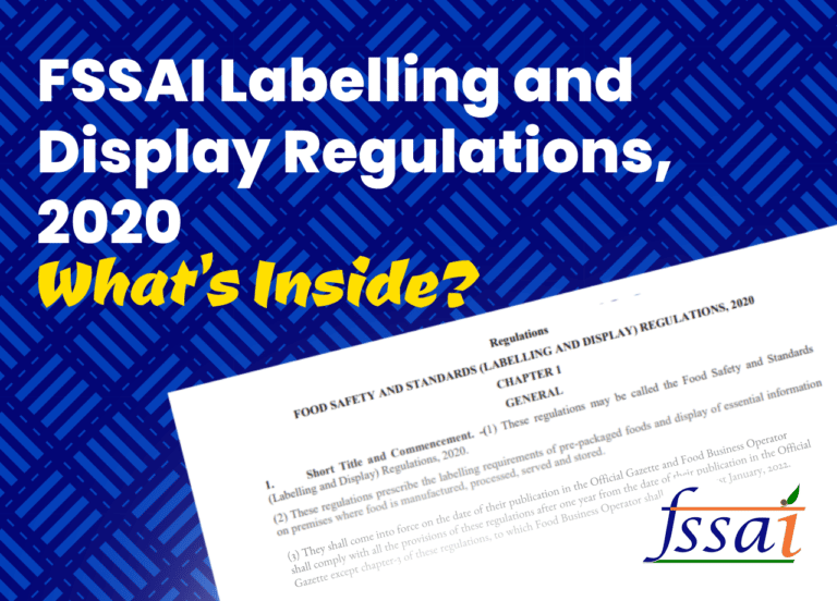 FSSAI Labelling and Display Regulations