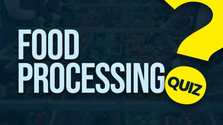 Food Processing quiz text