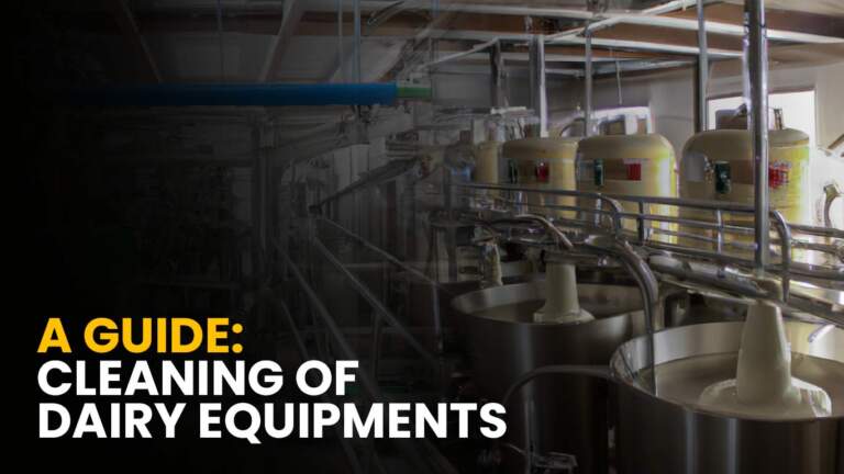 Cleaning and Sanitation of Dairy Equipment